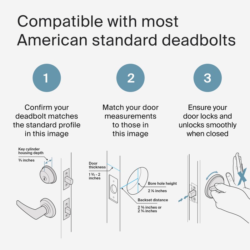 ليفل قفل المستوى + قفل Deadbolt الذكي - أصغر قفل ذكي في العالم بالإضافة إلى مفاتيح Apple Home - تطبيق Level لنظامي التشغيل iOS وAndroid - يعمل مع Apple Home (أسود غير لامع) - Image 5